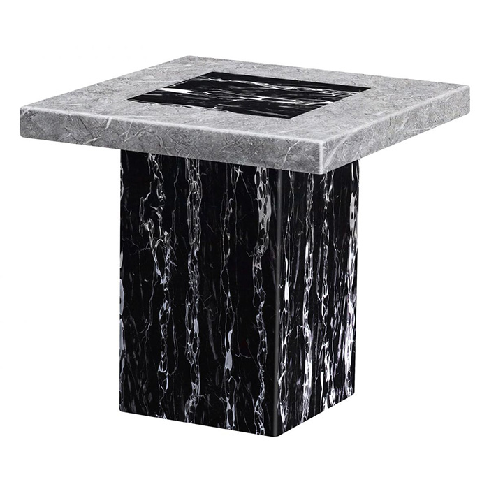 Lotus Marble Lamp Table Natural Stone with Lacquer Finish